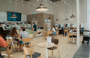 Заведение Cinnabon на фото